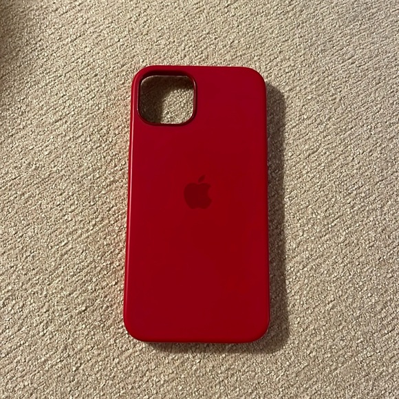 iPhone 13 Silicone Case (Red) - Picture 1 of 5